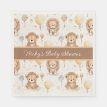 Baby Lion Personalised Baby Shower