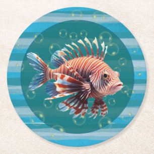 Baby Lionfish Paper Coasters