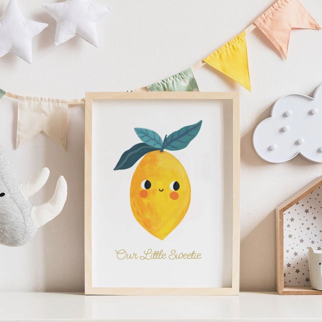 Baby Little sweetie Cute Lemon Nursary   Poster (Creator Uploaded)