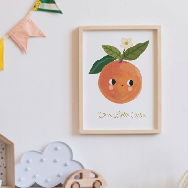 Baby Little sweetie Cute Orange  Nursary   Poster (Creator Uploaded)