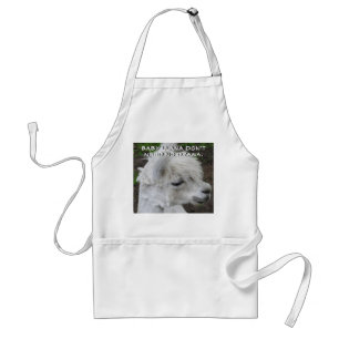Baby Llama Don't Need No Drama Standard Apron