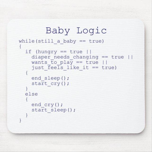 Baby Logic Mouse Mat (Front)