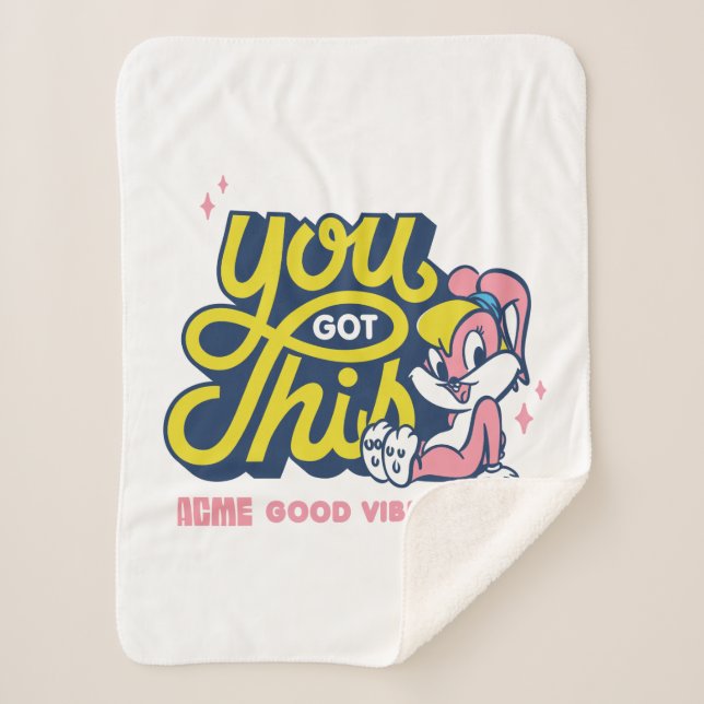 Baby Lola Bunny - You Got This Sherpa Blanket (Front)