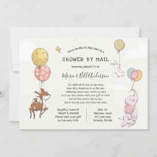 Baby Long Distance Shower by Mail Invitation