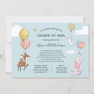 Baby Long Distance Shower by Mail Invitation