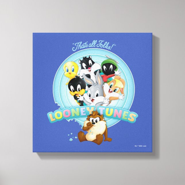 Baby LOONEY TUNES™ Logo | That's All Folks Canvas Print (Front)