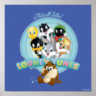 Baby Looney Tunes Logo   That's All Folks Poster