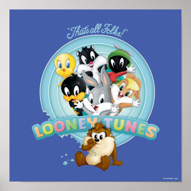 Baby LOONEY TUNES™ Logo | That's All Folks Poster (Front)