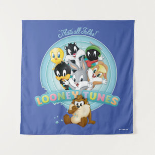Baby LOONEY TUNES™ Logo   That's All Folks Tapestry