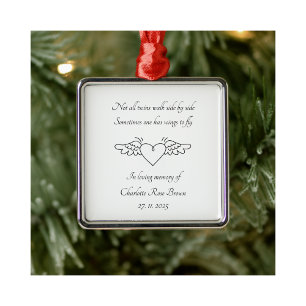 Baby Loss Angel Wings Memorial Tree Decoration