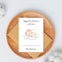 Baby Loss Bear First Christmas Remembrance Card