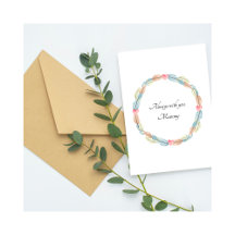 Baby Loss Mummy Birthday Feather Wreath Card