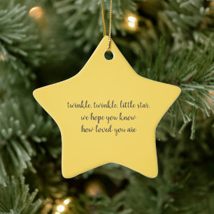 Baby Loss Twinkle Little Star Remembrance Ceramic Tree Decoration