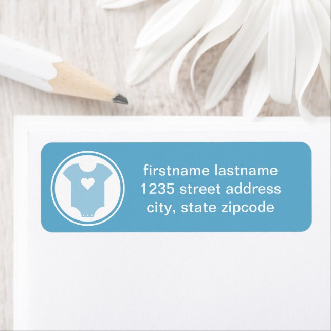 Baby Love Blue Family Return Address (Insitu)