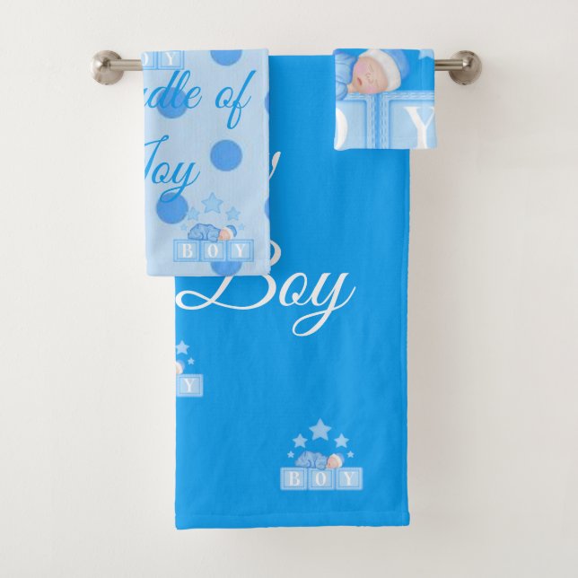 Baby Love Collection Bath Towel Set (Insitu)