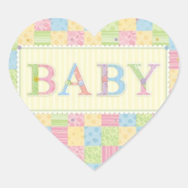 BABY LOVE COLLECTION HEART STICKER (Front)