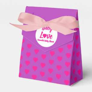 Baby Love Heart Baby Shower Favour Box