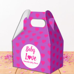 Baby Love Heart Baby Shower Favour Box