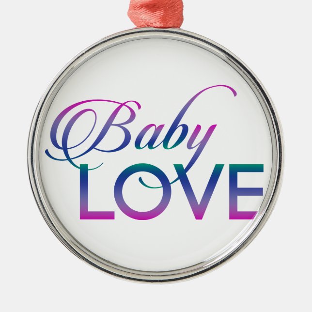Baby Love Metal Tree Decoration (Front)