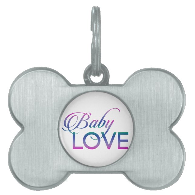 Baby Love Pet Name Tag (Front)