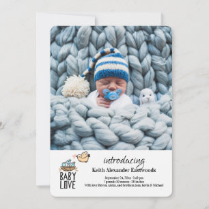 Baby Love Photo Birth Announcement