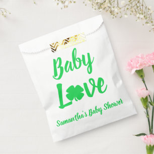 Baby Love Shamrock Baby Shower Favour Bags