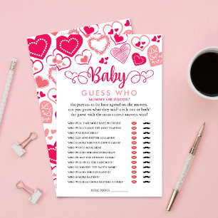 "Baby Love" Valentine's Day Baby Shower Guess Who