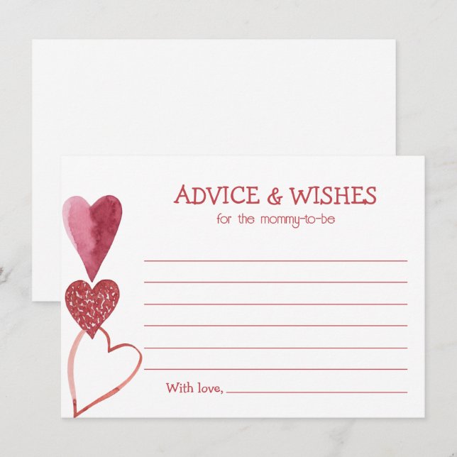 Baby Love Valentine's Theme Baby Shower Invitation (Front/Back)