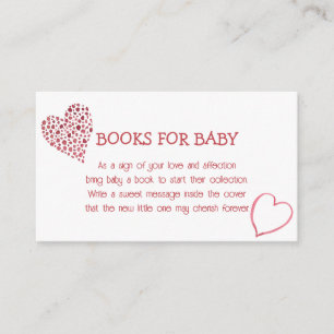 Baby Love Valentine's Theme Book Request Card