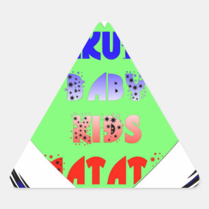 Baby Luminous Hearts Hakuna Matata Baby Kid Design Triangle Sticker