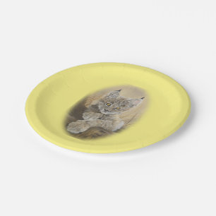 Baby Lynx Paper Plates