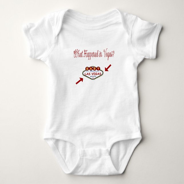 BABY MADE IN VEGAS Infant Creeper (Front)