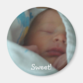 Baby magnets New Babies in Blanket Personalised