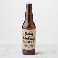 Baby Making Brew Funny Shower Thank You Kraft