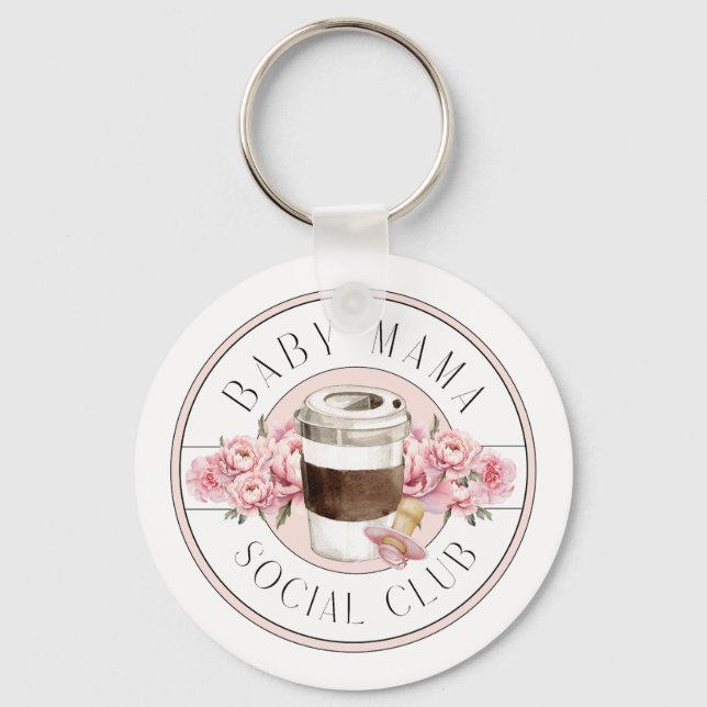 Baby Mama Social Club Key Ring (Front)