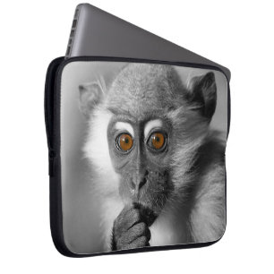 Baby Mangabey Monkey Laptop Sleeve