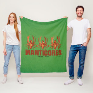 Baby Manticores Vintage Graphic Fleece Blanket