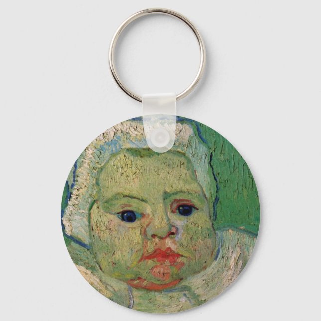 Baby Marcelle Roulin by Vincent van Gogh Key Ring (Front)