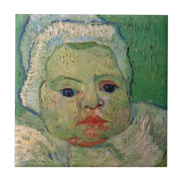 Baby Marcelle Roulin by Vincent van Gogh Tile (Front)