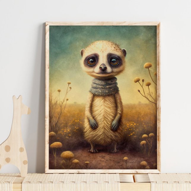 Baby Meerkat African Cute | Meerkat Wall Print (Creator Uploaded)