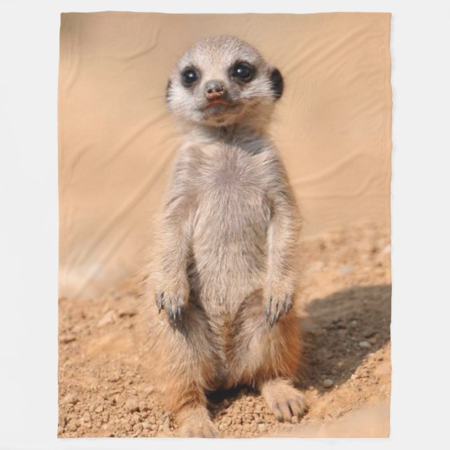 BABY MEERKAT FLEECE BLANKET (Front)