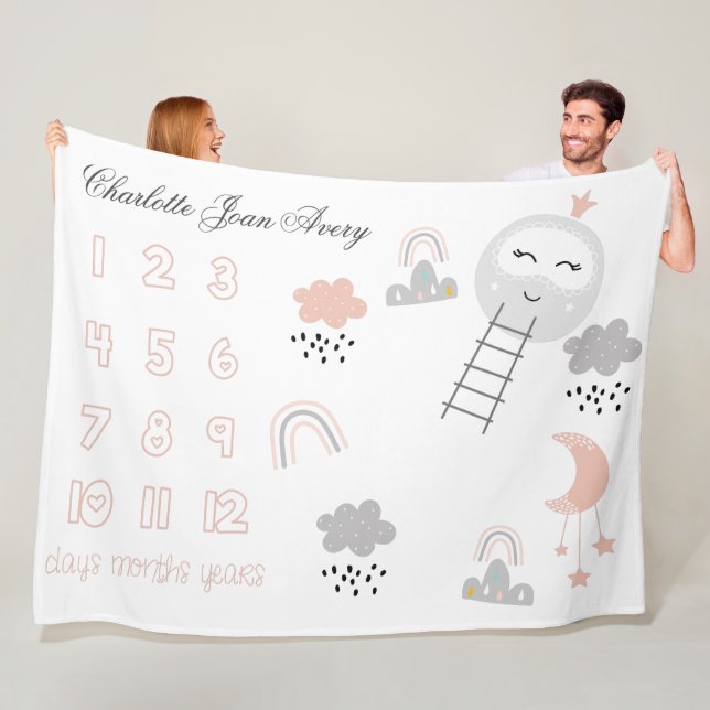 Baby Milestone Blanket Pathway to the Moon (In Situ)