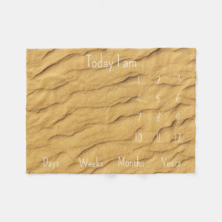 Baby Milestone Fleece Blanket