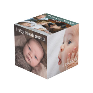Baby Milestones Photo Cube