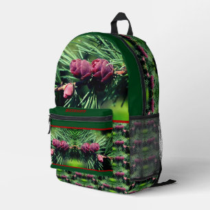 Baby Miniature Pine Cones Personalised Printed Backpack