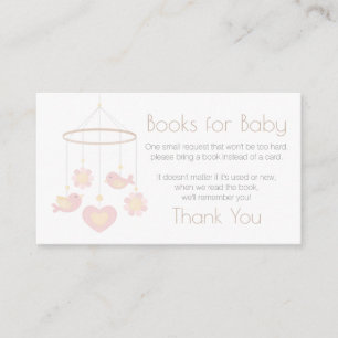 Baby Mobile Books for Baby Enclosure Card
