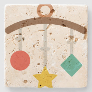 baby mobile stone coaster