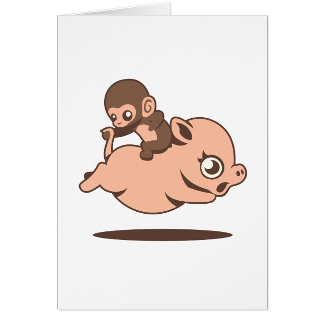 Baby Monkey (Going Backwards on a Pig) (Front)