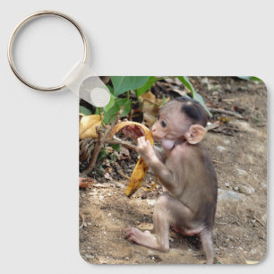 Baby Monkey Key Ring