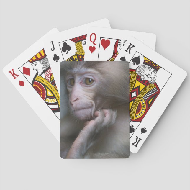 Baby Monkey Playing Cards (Back)